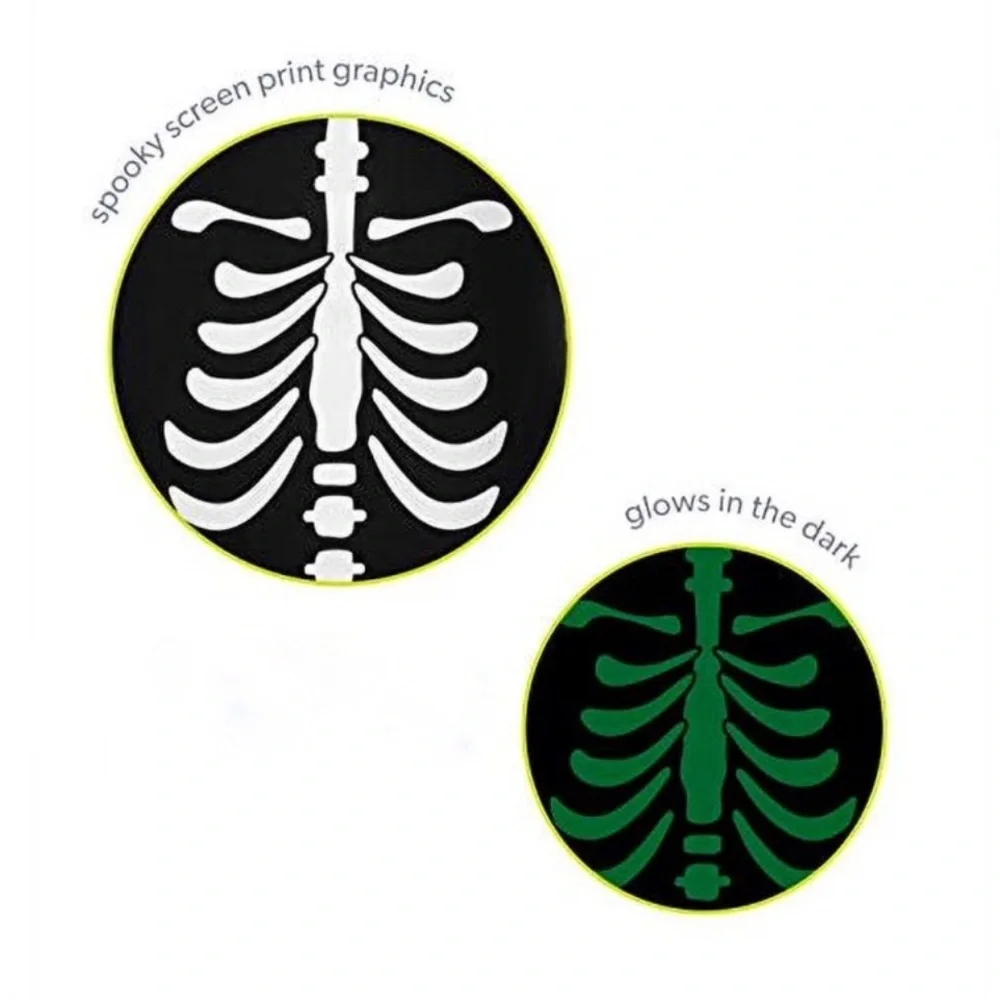 Brand New Boys' Toddler 2-Pack Halloween T-Shirts, Pumpkin/Skeleton, Size 2T NWT - Picture 3 of 5